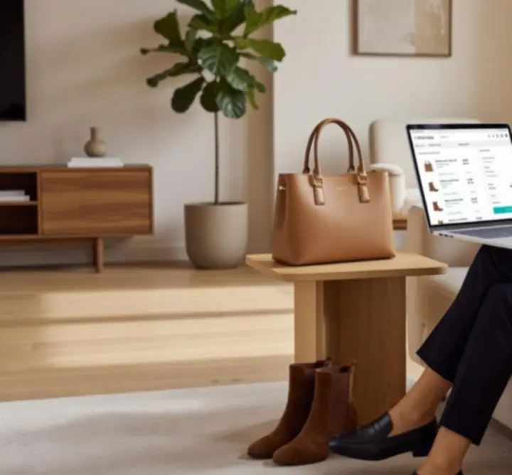 Stílusos vásárló online rendelés leadás közben